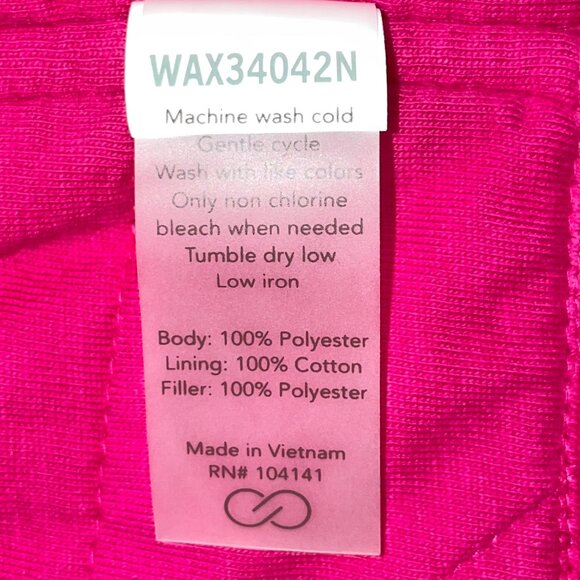 Calia by Carrie Underwood Women's L Velour Quilted Jacket Full Zip Raspberry Ice - Picture 3 of 16